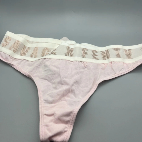 Savage X Fenty Women's Savage X Thong, Pink Cherry Blossom, Size XS, NWT - Picture 2 of 5